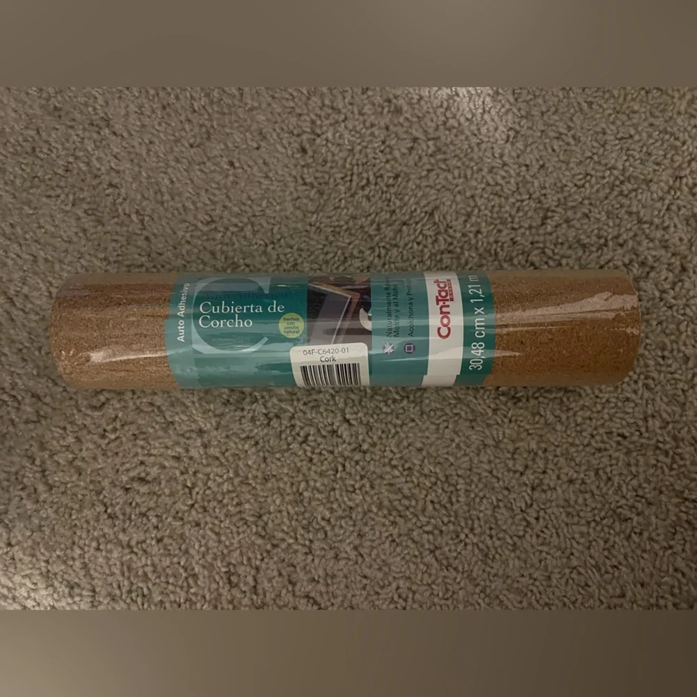 Con-Tact Brand Cork Roll, Self-Adhesive, 12
